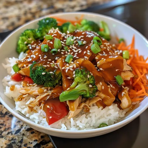 Simple Teriyaki Chicken and Rice Bowl