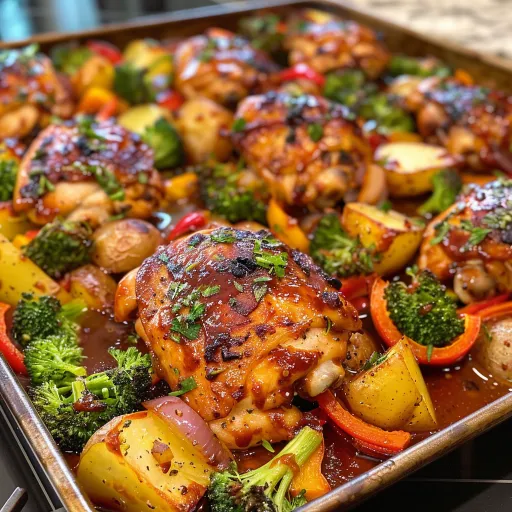 BBQ Chicken Sheet Pan Dinner