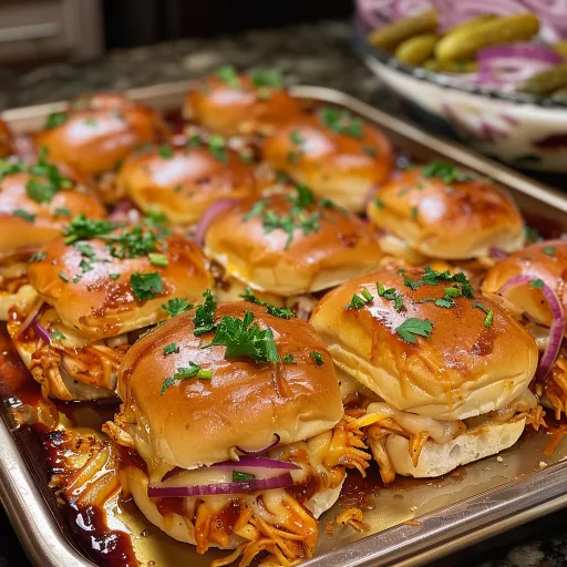BBQ Chicken Sliders