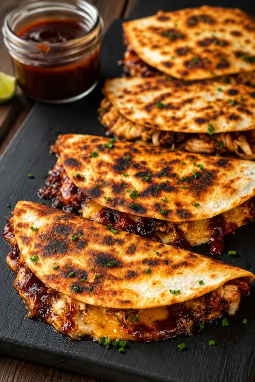 Blackstone Hot Honey BBQ Chicken Quesadillas