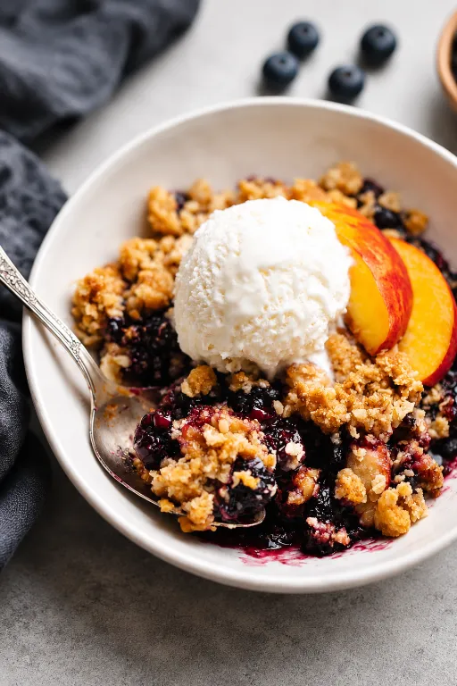 Blueberry Peach Crumble