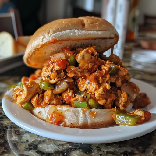 Cajun Chicken Sloppy Joes