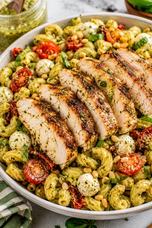 Chicken Pesto Pasta Salad