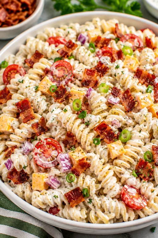 Creamy Ranch Bacon Pasta Salad