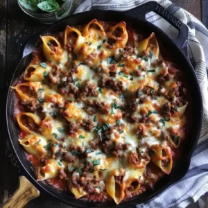 Creamy Ricotta Beef Stuffed Shells Pasta