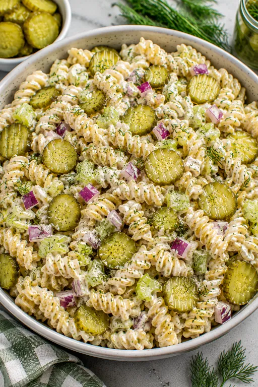 Dill Pickle Pasta Salad