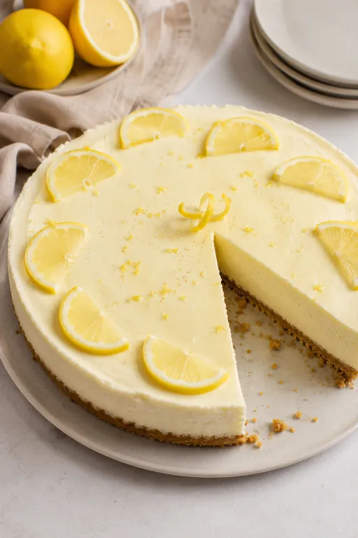 No Bake Lemon Cheesecake
