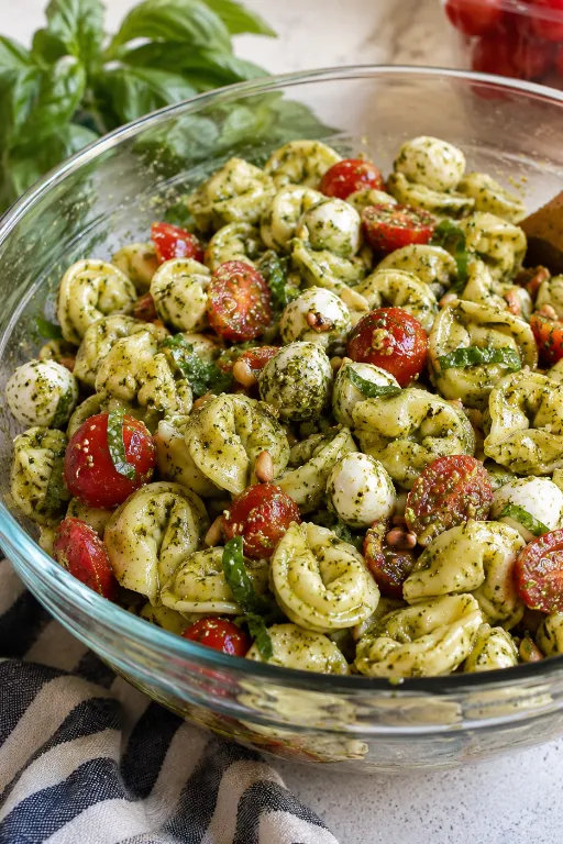Pesto Tortellini Pasta Salad