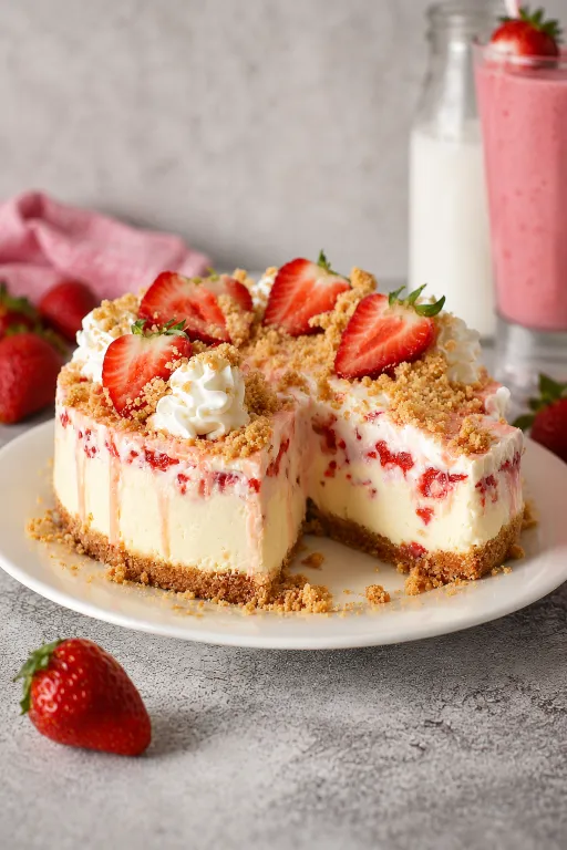 Strawberry Crunch Cheesecake