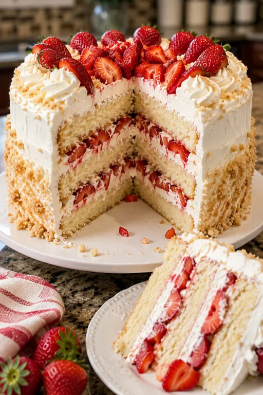 Strawberry Shortcake Cake