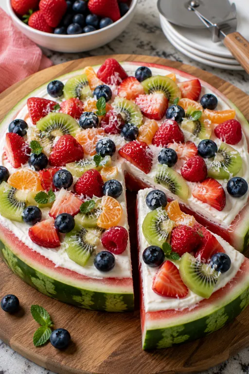 Watermelon Fruit Pizza