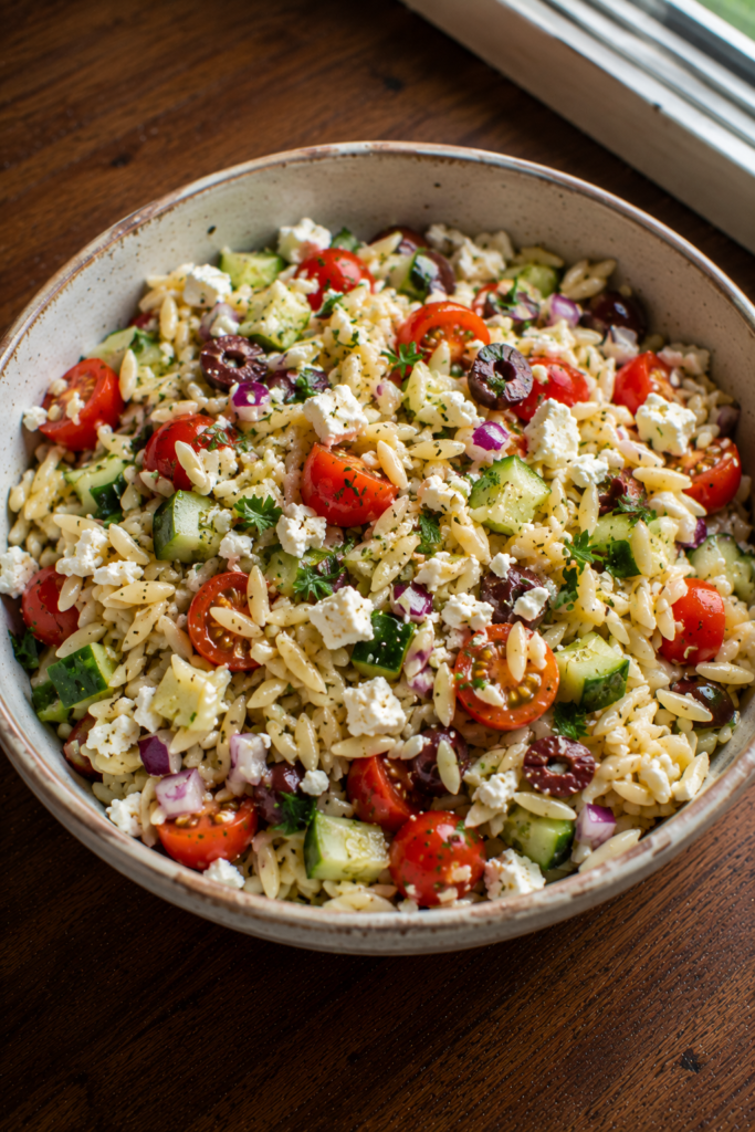 Easy Greek Orzo Salad