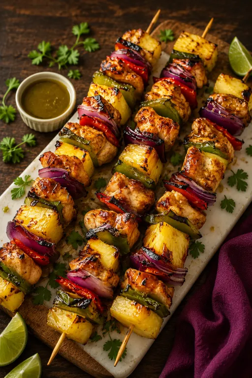 Hawaiian Chicken Kabobs