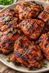Grilled BBQ Chicken Thighs