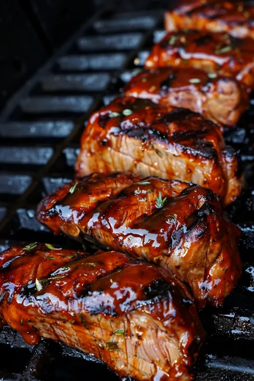 Grilled Pork Tenderloin with BBQ Glaze