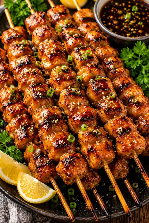 Honey Garlic Chicken Skewers