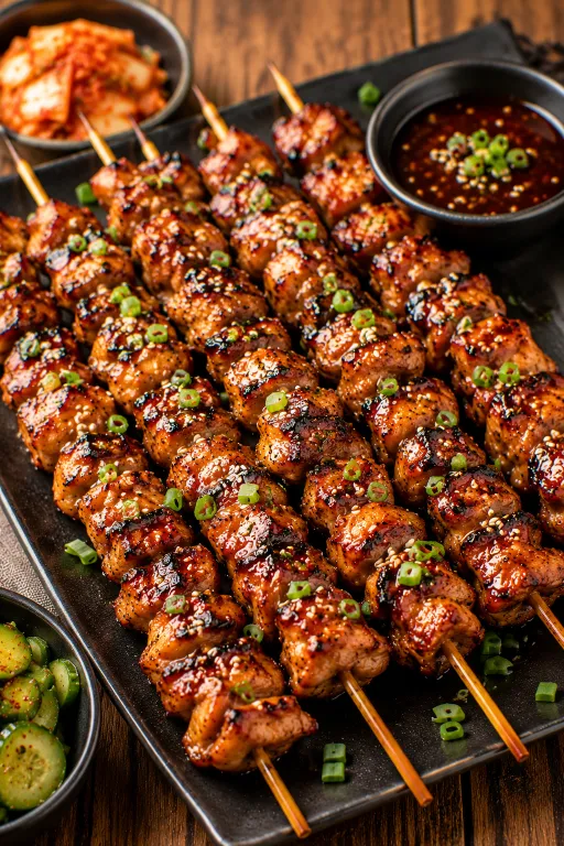 Korean BBQ Chicken Skewers