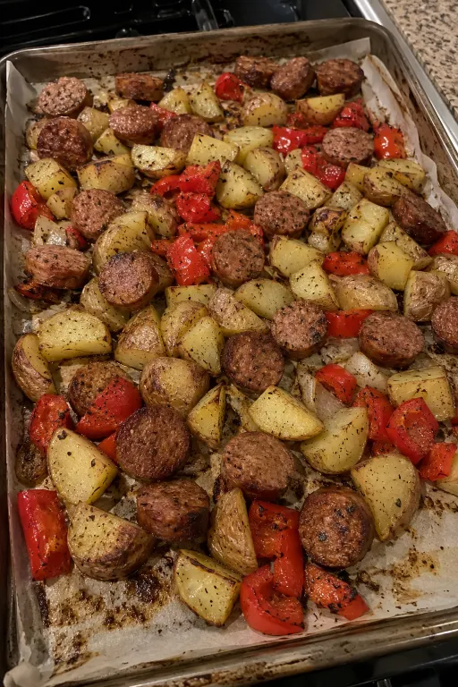 Sheet Pan Sausage and Potatoes