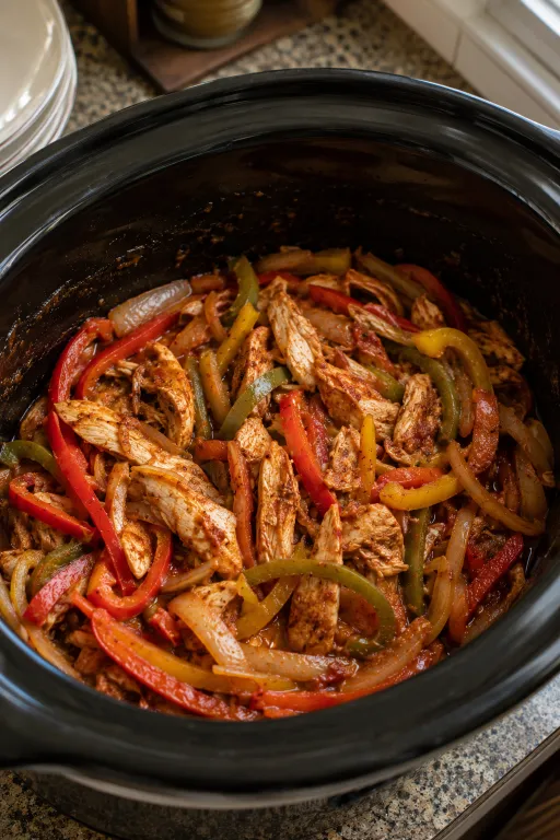 Slow Cooker Chicken Fajitas