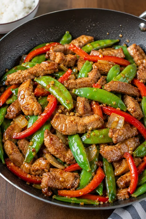 30-Minute Pork and Snap Pea Stir Fry