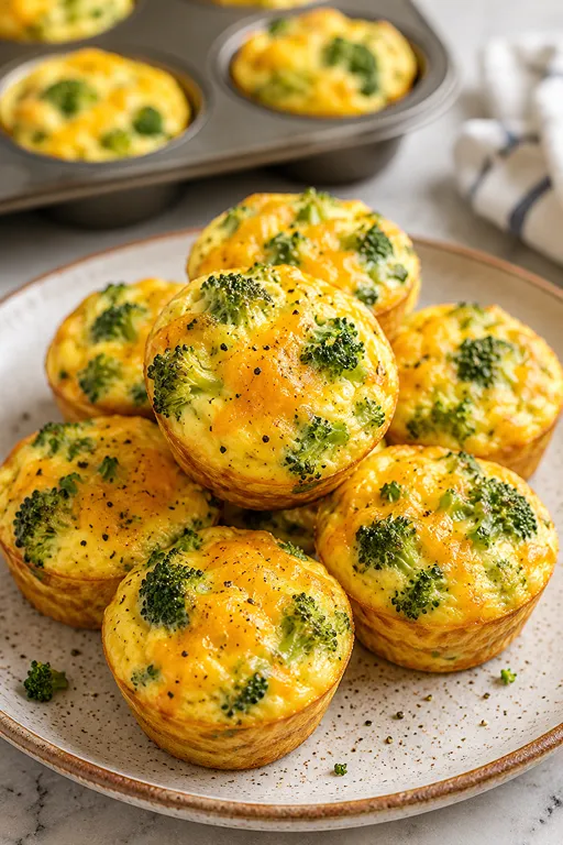 Broccoli and Cheese Breakfast Muffins