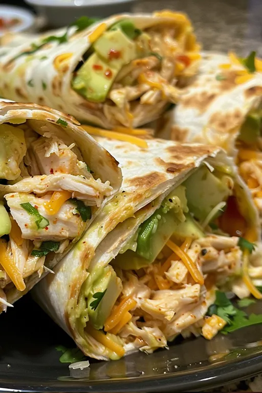Chicken Avocado Ranch Burritos