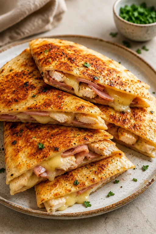 Chicken Cordon Bleu Quesadilla