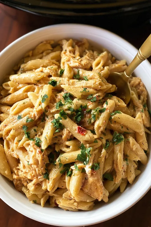 Crock Pot Cajun Chicken Pasta