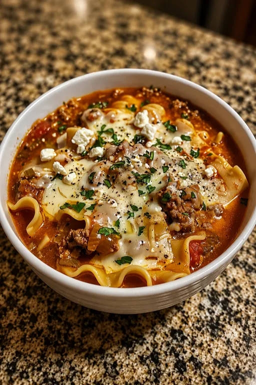 Crockpot Lasagna Soup