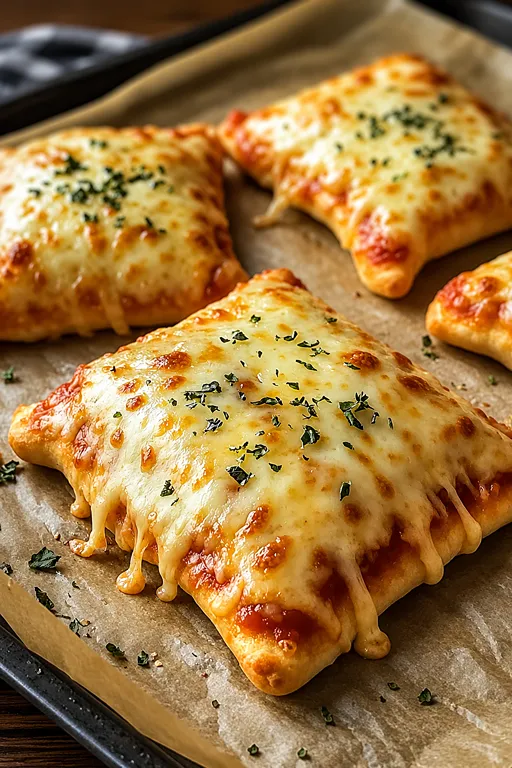 Homemade Easy Cheesy Pizza Pockets
