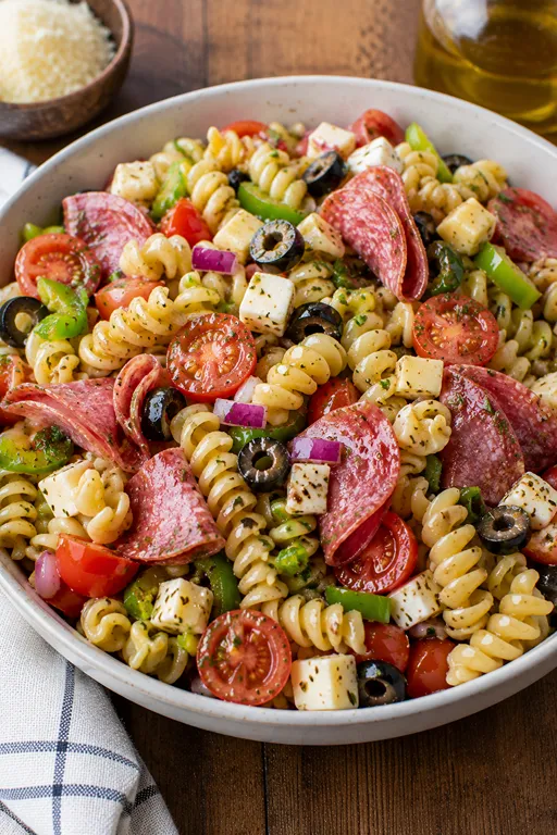Italian Pasta Salad with Salami