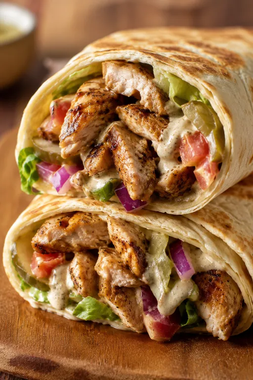 Slow Cooker Chicken Shawarma