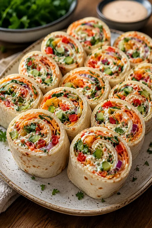 Vegetable Tortilla Roll Ups