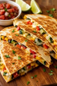 Crispy Veggie Quesadillas