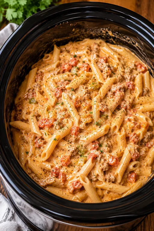 Crock Pot Rotel Pasta