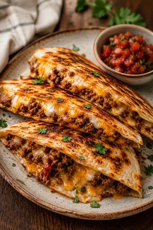 Ground Beef Quesadillas