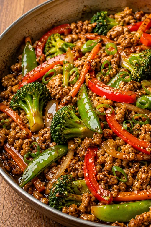 Ground Turkey Teriyaki Stir Fry
