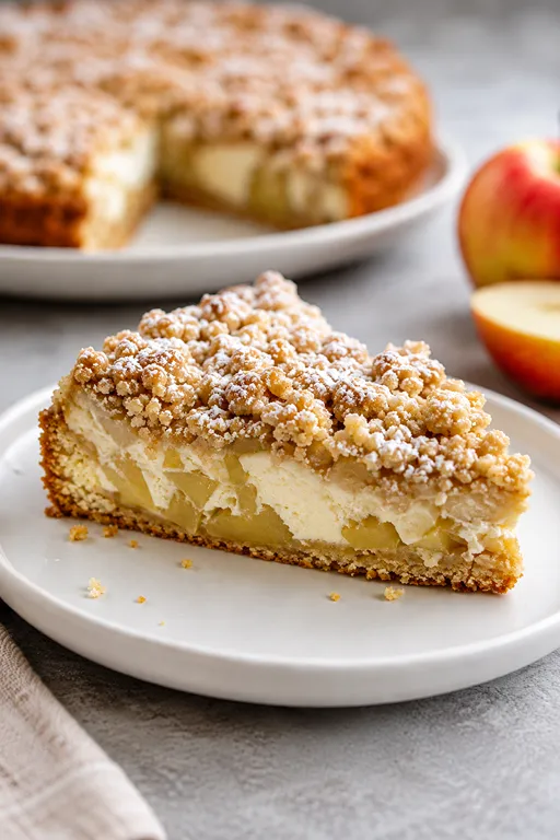Mascarpone Apple Crumble Torta