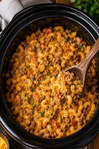 Slow Cooker Hamburger Helper