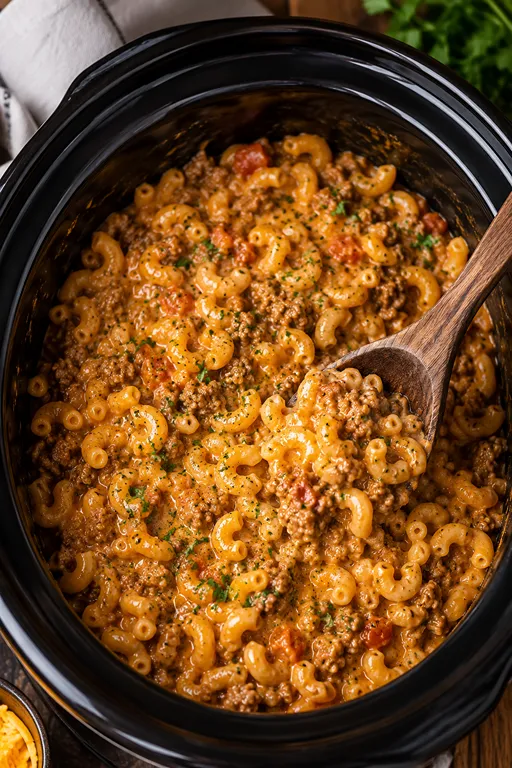 Slow Cooker Hamburger Helper